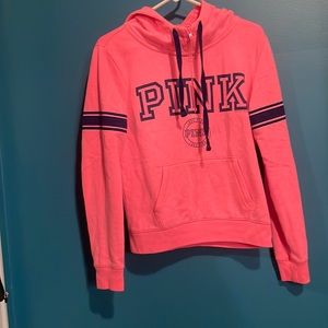 PINK quarter zip/hoodie size small